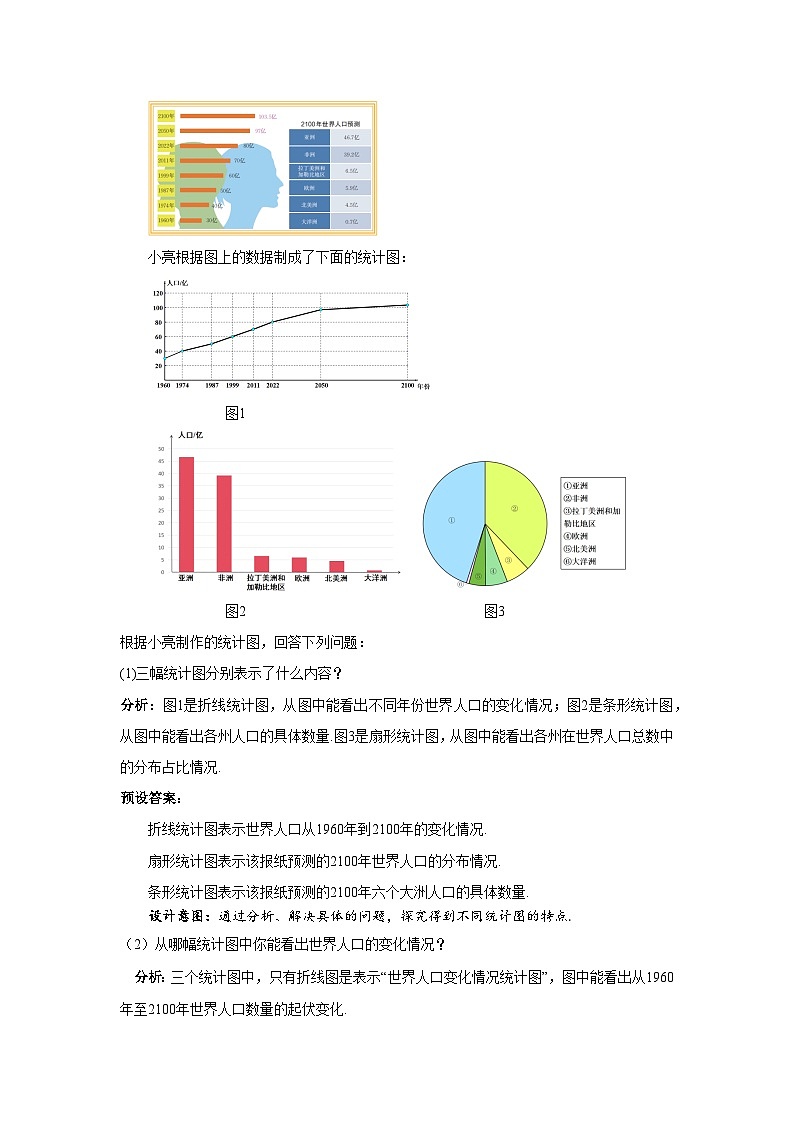 初中数学北师大版（2024）七年级上册  6.3.3 统计图的选择 教案第2页