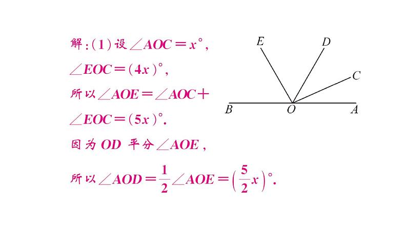 初中数学新湘教版七年级上册4.3思想方法专题 角的有关计算课后作业课件2024秋第6页