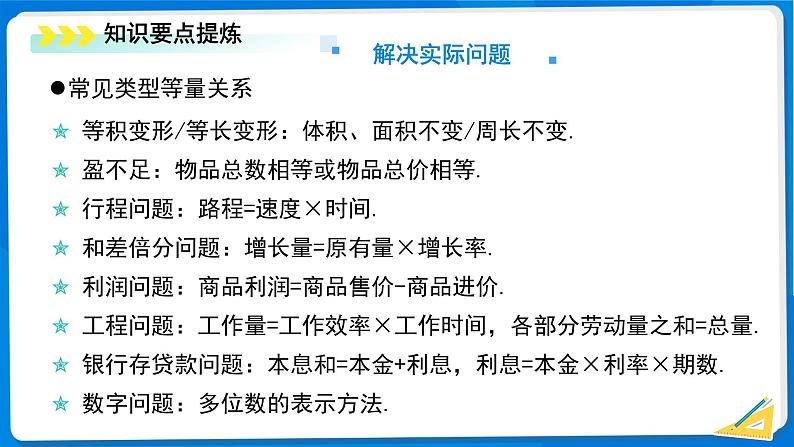 初中数学北师大版（2024）七年级上册 第五章一元一次方程  综合复习 课件第8页