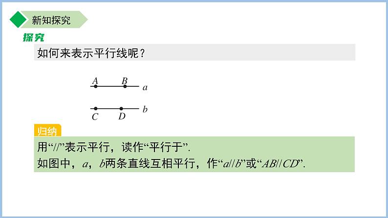 初中数学苏科版七年级上册（2024）6.4.1平行线的概念 课件第5页