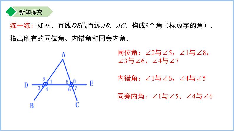 初中数学苏科版七年级上册 6.4.2平行线的判定（第2课时）课件第6页