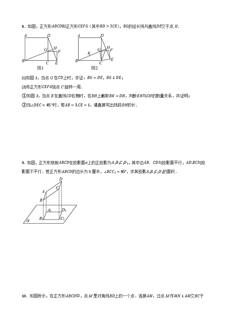 专题5.4 正方形与45°模型（原卷版）第3页