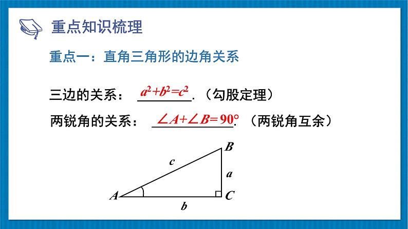 第1章 直角三角形的边角关系 北师大版数学九年级下册章末复习课件第2页