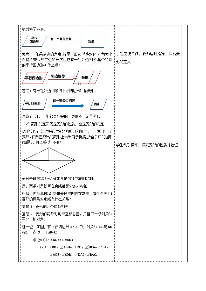 《18.2.2.1菱形的性质》教学设计第2页