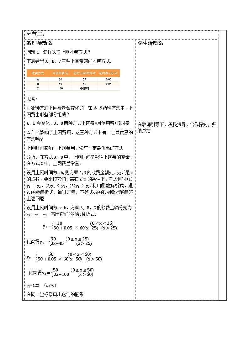 《19.3课题学习—选择方案》教学设计第2页
