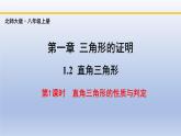 北师大版数学八下同步教学课件1.2.1直角三角形（第1课时）