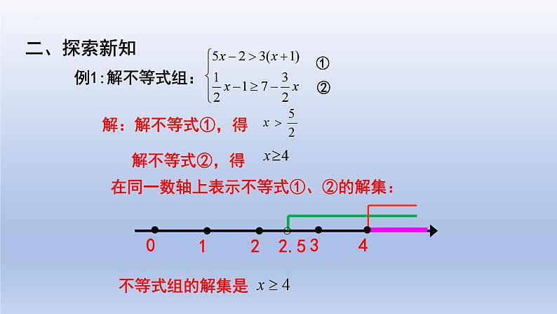 北师大版数学八下同步教学课件2.6.2一元一次不等式组（第2课时）第4页