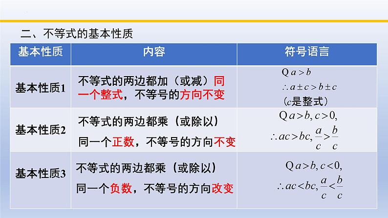 北师大版数学八下同步教学课件第二章 一元一次不等式和一元一次不等式组（回顾与思考）第4页