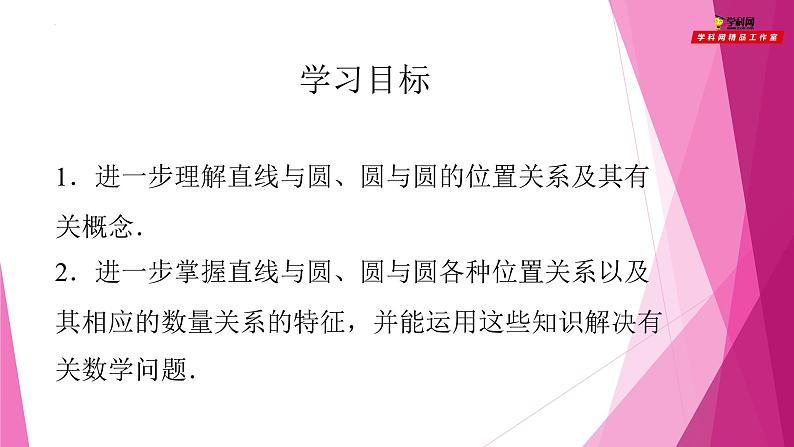 沪教版数学九下同步教学课件27.5圆与圆的位置关系（第2课时）第2页