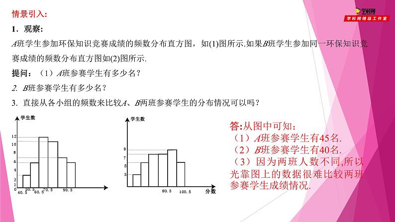 沪教版数学九下同步教学课件28.5 表示一组数据分布的量（第2课时）第3页