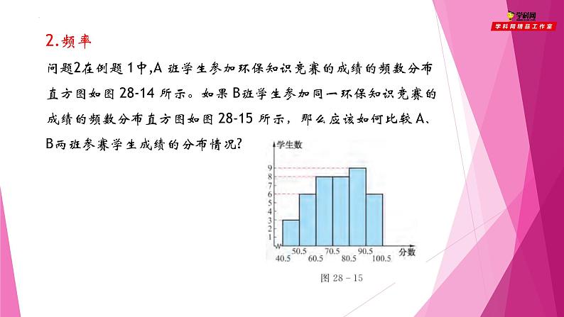 沪教版数学九下同步教学课件28.5 表示一组数据分布的量（第2课时）第4页