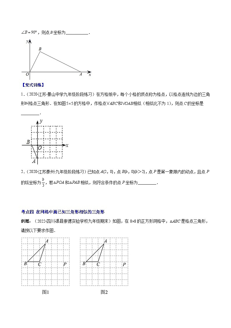 北师大版数学九上期末重难点培优训练专题12 相似三角形的性质(原卷版)第3页