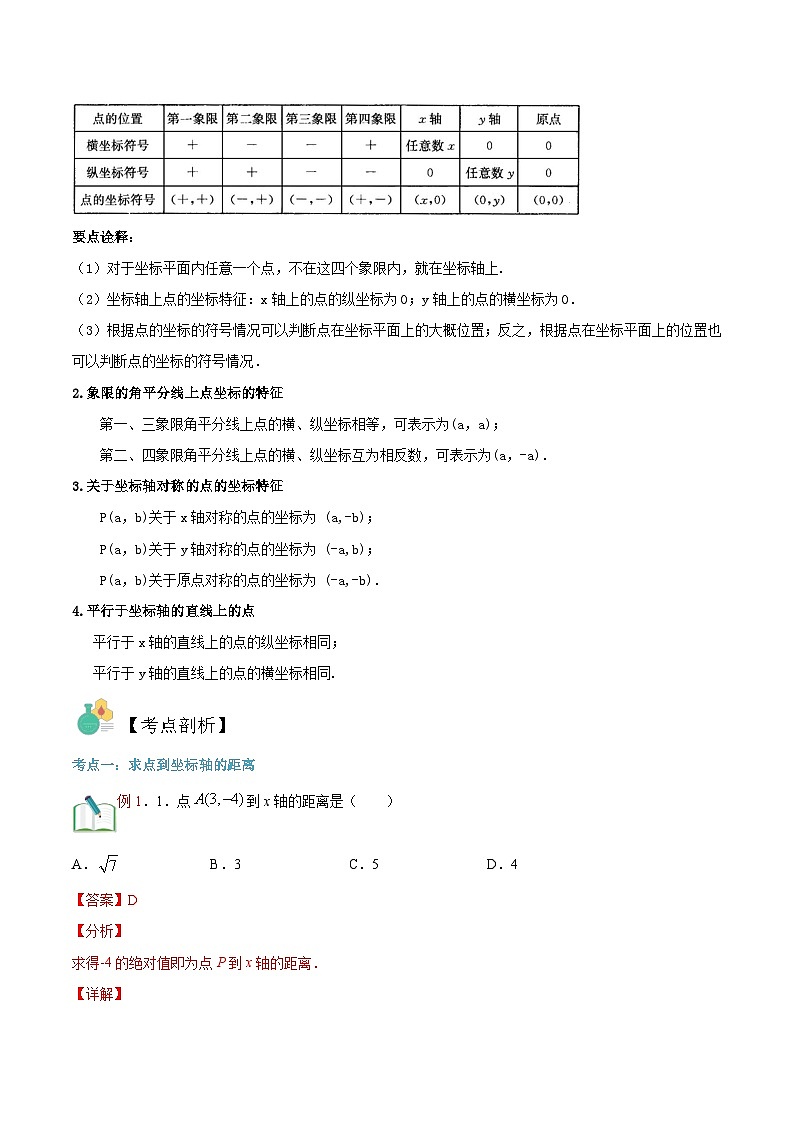 （暑假）沪科版数学八年级暑假讲义第6讲 平面上点的坐标（解析版）第3页