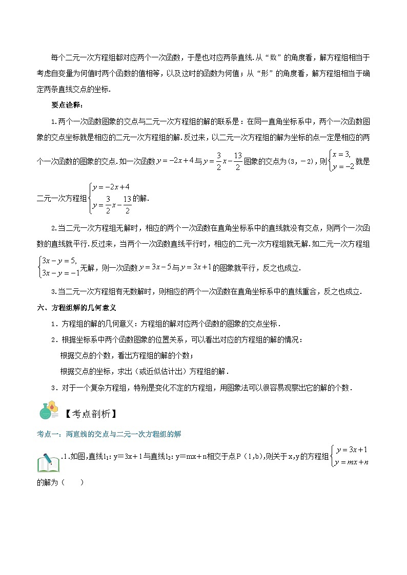 （暑假）沪科版数学八年级暑假讲义第10讲 一次函数与二元一次方程（原卷版）第2页