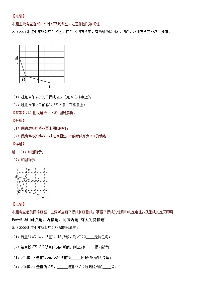 浙教版数学七下期末考点复习专题03 平行线 易错题之解答题（解析版）第2页