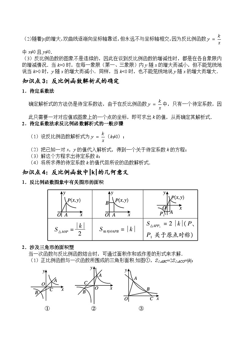 (通用版)中考数学一轮复习精讲精练第7章第3讲 反比例函数（原卷版）第2页