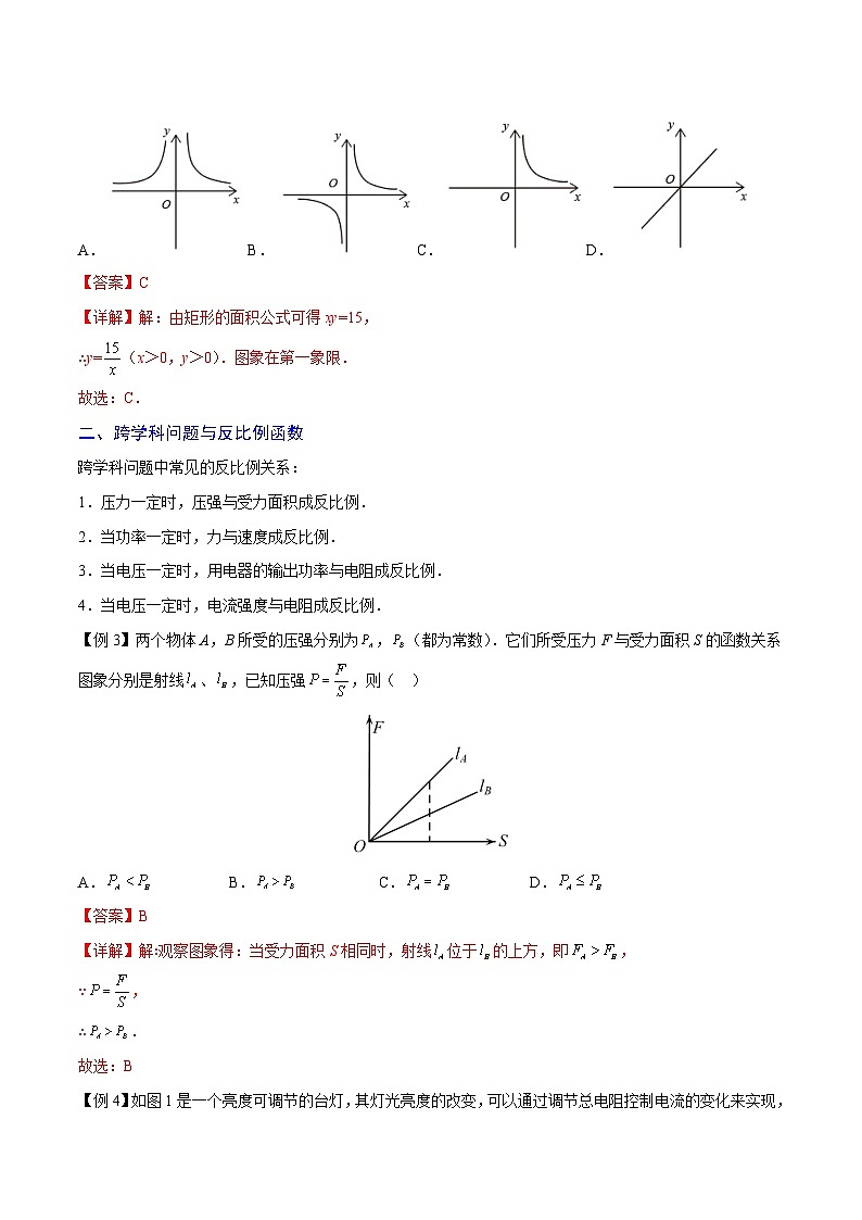 人教版数学九下期末复习训练专题02 实际问题与反比例函数（重难点突破）（解析版）第2页