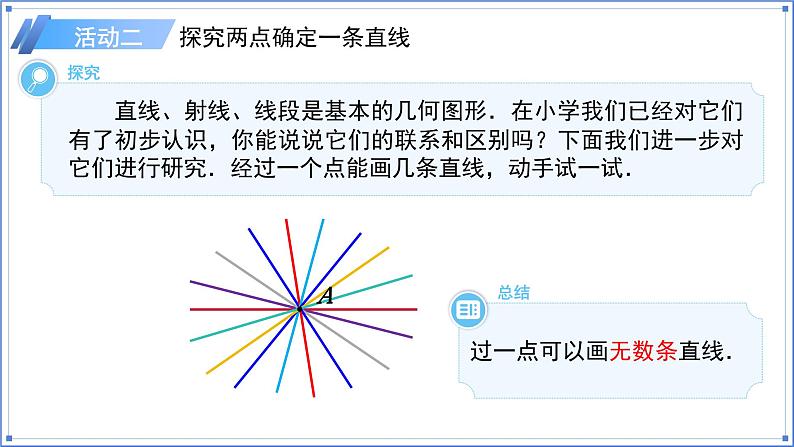 初中数学人教版七年级上册（2024）6.2.1直线、射线、线段 课件第6页