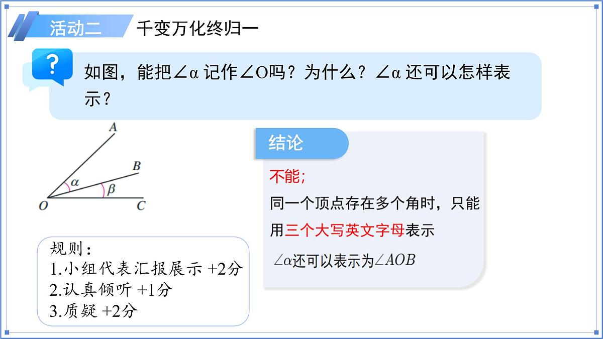 七年级上册数学人教版（2024）6.3.1角的概念 课件第7页