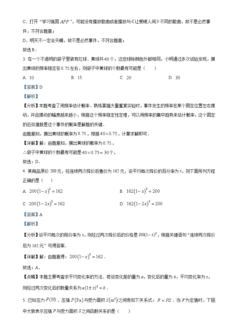 精品解析：福建省福州市仓山区实验中学2023-2024学年九年级上学期月考数学试题（解析版）-A4第2页