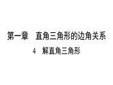 1.4 解直角三角形 北师大版数学九年级下册习题课件