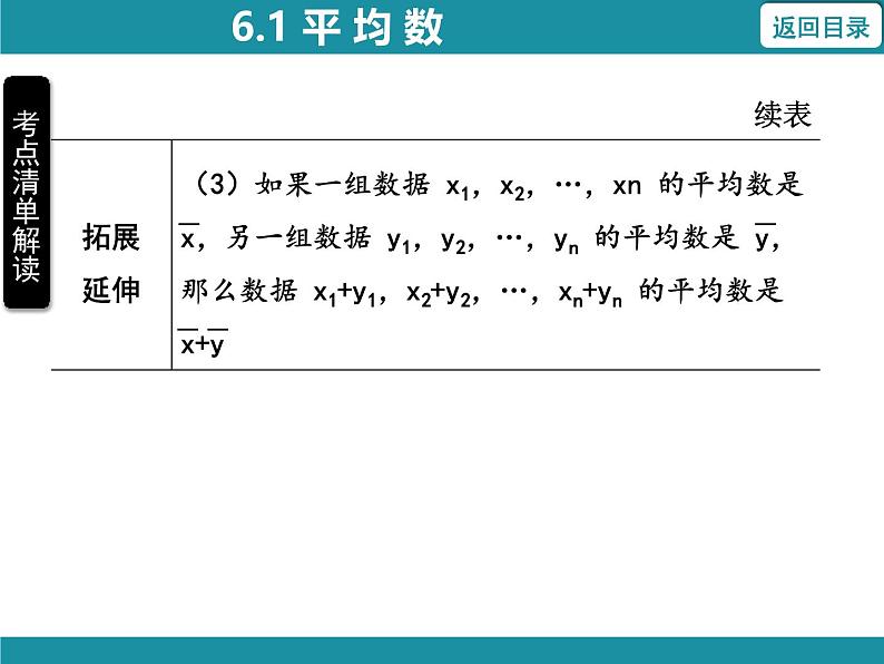 6.1 平均数-知识考点梳理 北师大版数学八年级上册课件第6页