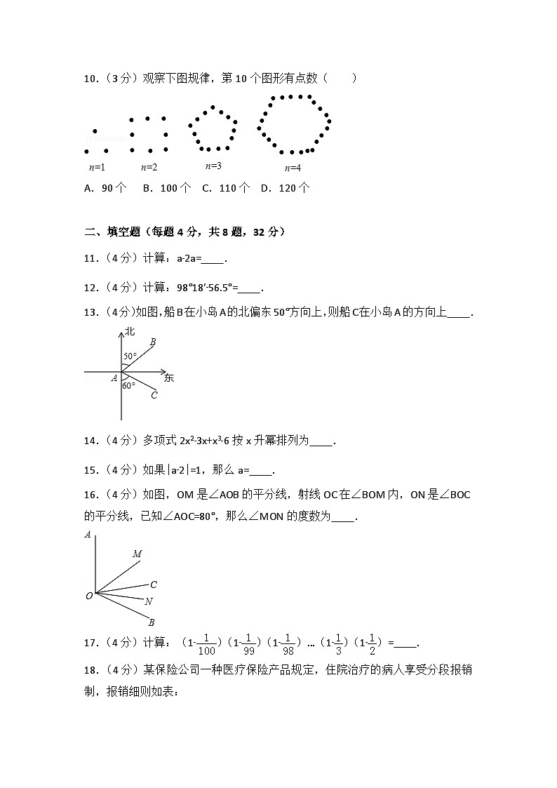 数学人教版七年级上册 期末试卷（1）第2页