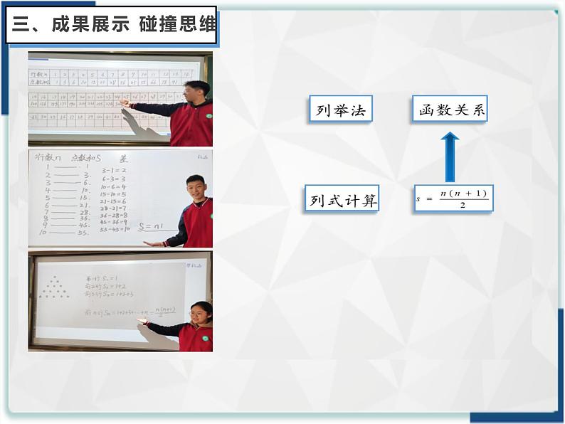 人教版九年级上册第二十一章《一元二次方程》数学活动：三角点阵中前n行的点数计算  课件第7页