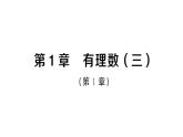 初中数学新湘教版七年级上册第1章 有理数（三）作业课件2024秋