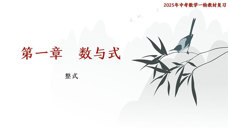 2025年中考数学一轮教材复习-第一章  数与式   整式课件第1页