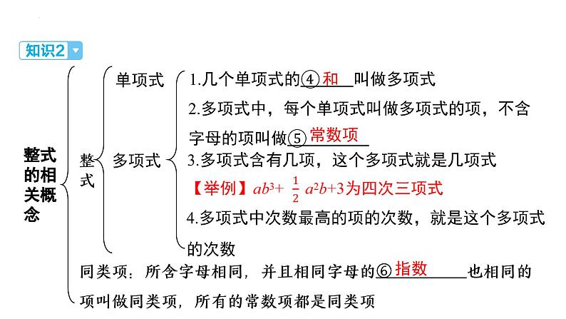 2025年中考数学一轮教材复习-第一章  数与式   整式课件第7页