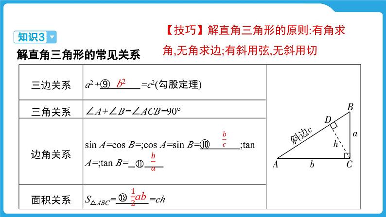 2025年九年级中考数学一轮复习课件 --第四章  三角形  锐角三角函数及其应用第5页