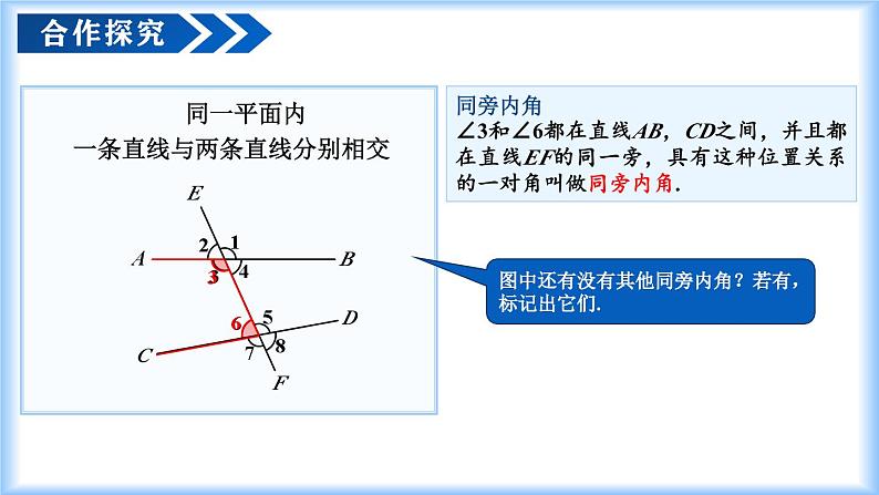 人教版2024七年级下册数学7.1.3 两条直线被第三条直线所截（教学课件）第7页