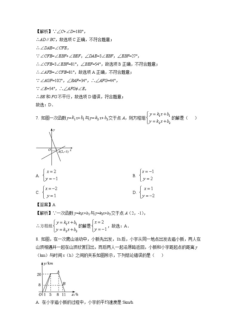 2021~2022学年山东省青岛市城阳区八年级(上)期末数学试卷(解析版)第3页