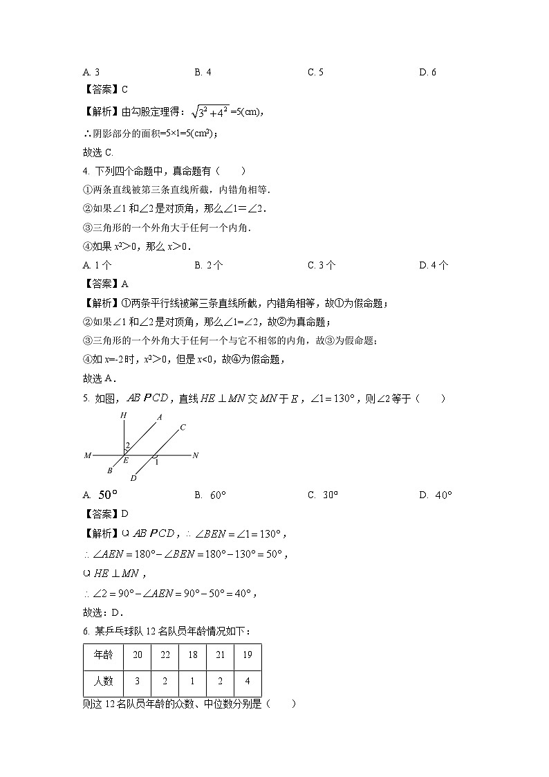 2022~2023学年山东省青岛市崂山区八年级(上)期末数学试卷(解析版)第2页