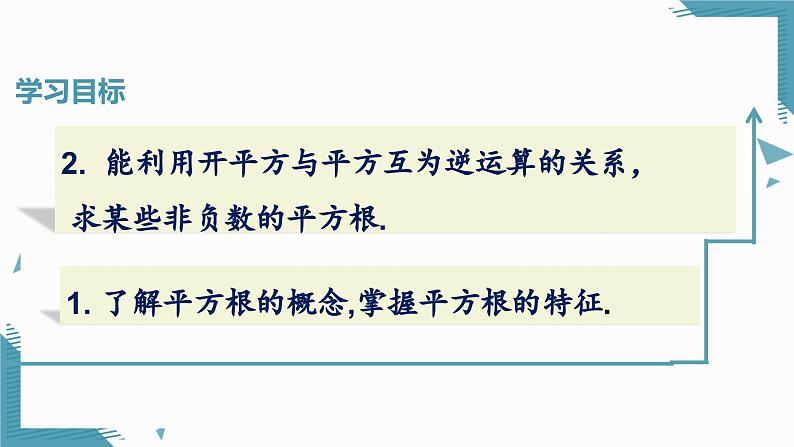 人教版初中数学七年级下册8.1平方根 课件第2页