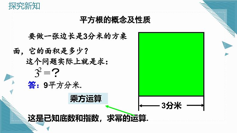 人教版初中数学七年级下册8.1平方根 课件第4页