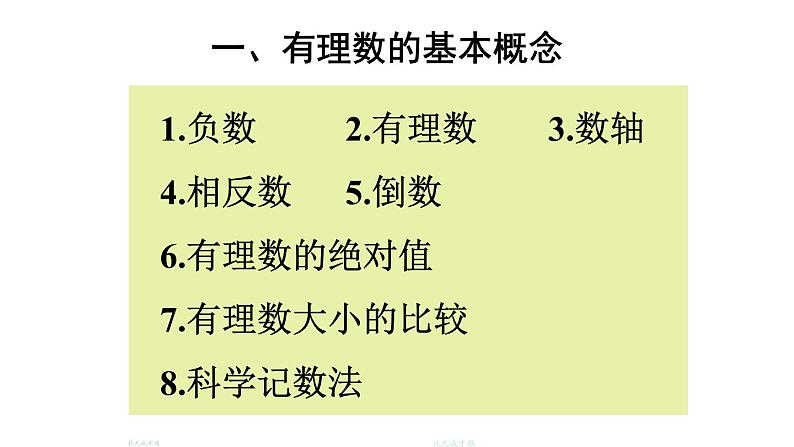 初中数学新北师大版七年级上册第二章 有理数及其运算复习教学课件2024秋第2页