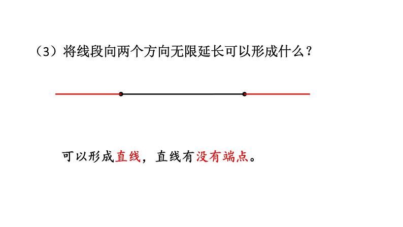 初中数学新北师大版七年级上册4.1第1课时 线段、射线、直线教学课件2024秋第6页