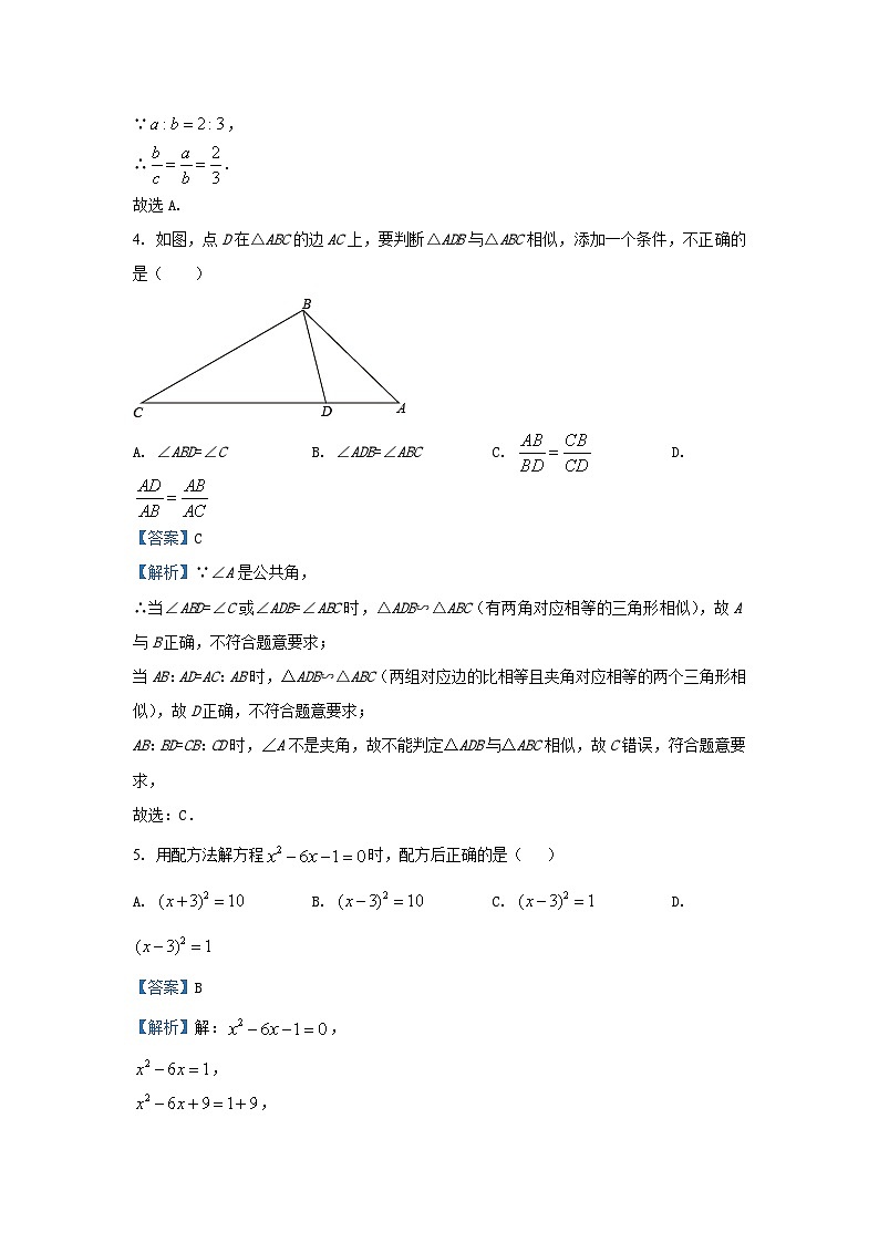 河北省唐山市乐亭县2024-2025学年九年级（上）期中数学试卷（解析版）第2页