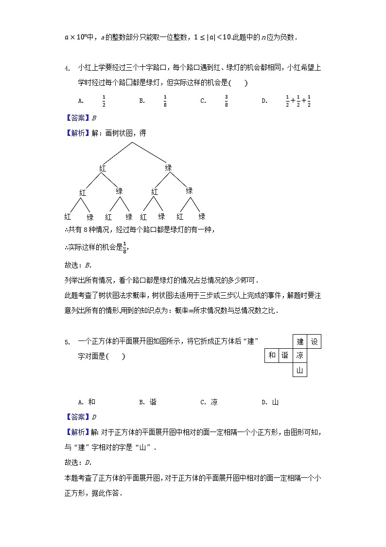 四川省凉山州2024年中考数学模拟汇编试题（含解析）第2页