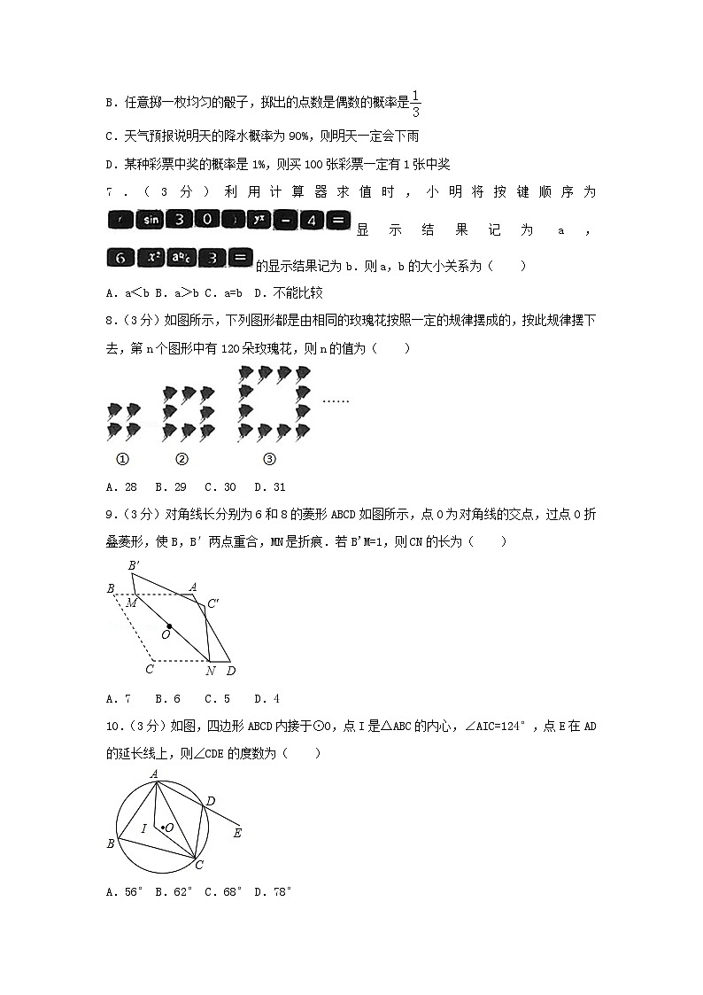 山东省烟台市2024年中考数学模拟汇编试题（含解析1）第2页