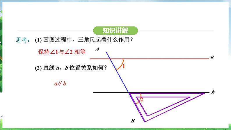 7.2.2平行线的判定（课件）2024—2025学年人教版（2024）数学七年级下册第6页