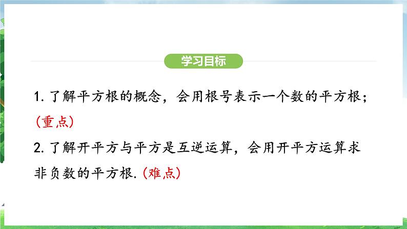 8.1 第1课时 平方根（课件）2024—2025学年人教版（2024）数学七年级下册第3页