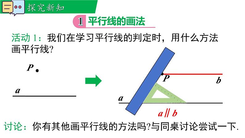 人教版2024七年级数学下册数学活动 平行线的画法及图案设计 课件第5页