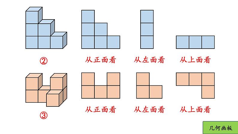 初中数学新北师大版七年级上册1.2第4课时 从三个方向看几何体的形状教学课件2024秋第8页