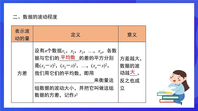 人教版数学八年级下册第20章《 数据的分析复盘提升》（单元复习课件）第5页