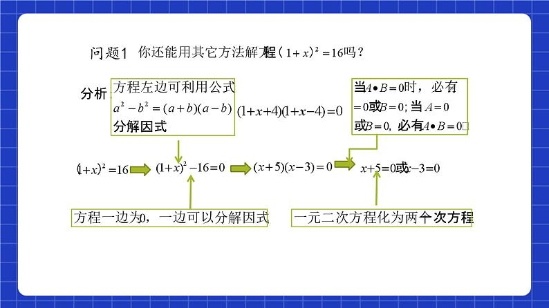 沪教版（五四制）数学八年级上册17.2《因式分解法解一元二次方程》（第2课时）（教学课件）第5页