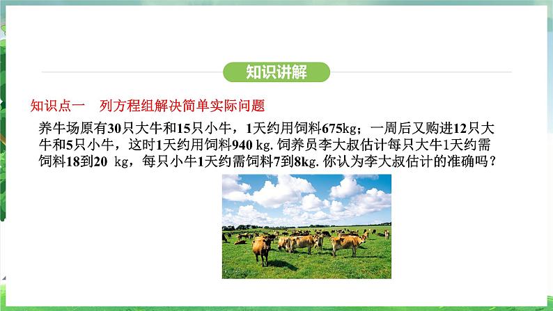 10.3  实际问题与二元一次方程方程组（课件）2024—2025学年人教版（2024）数学七年级下册第5页