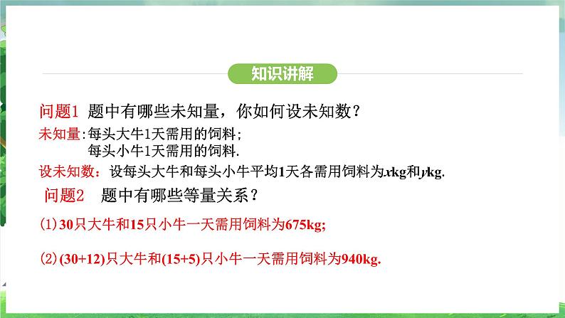 10.3  实际问题与二元一次方程方程组（课件）2024—2025学年人教版（2024）数学七年级下册第6页